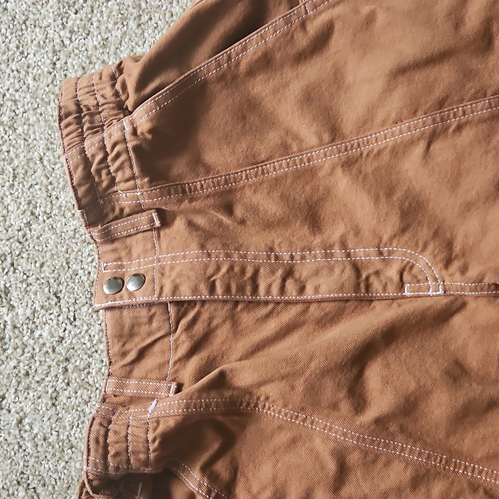BDG Urban Outfitters Women Cargo Pants Relaxed Skate Jeans Cocoa Brown sz 30 - Picture 2 of 10